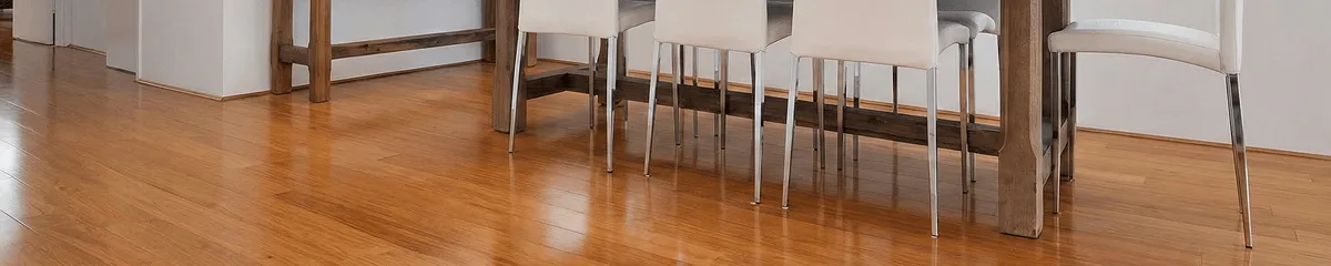 Professionally installed and refinished bamboo flooring in a residential home, showcasing smooth finish and natural wood tones in Overland Park, KS